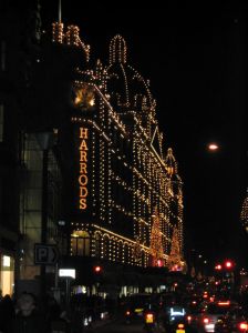 Christmas in London - Harrods shopping